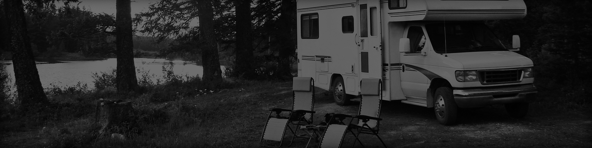 RV Parked at a Campground